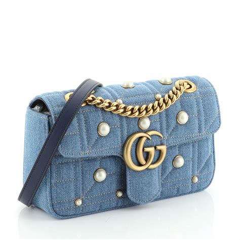 blue gucci marmont